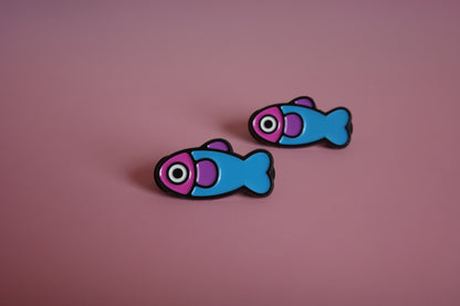 Fish Enamel Pin - 90's Throwback