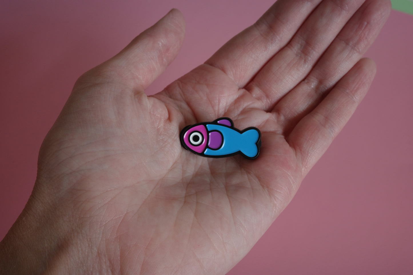 Fish Enamel Pin - 90's Throwback
