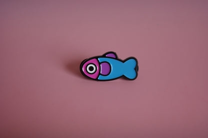 Fish Enamel Pin - 90's Throwback