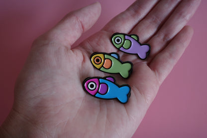 Fish Enamel Pin - 90's Throwback