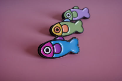 Fish Enamel Pin - 90's Throwback