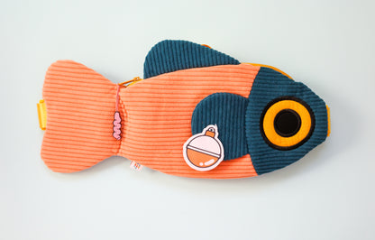 The Fish Bag - Coral / Dark Green