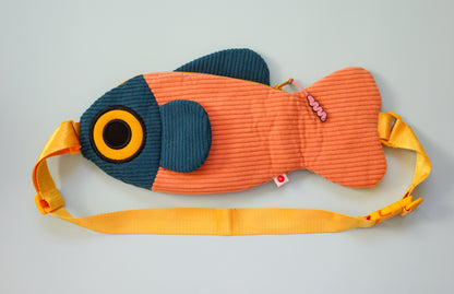 The Fish Bag - Coral / Dark Green