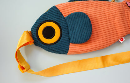 The Fish Bag - Coral / Dark Green