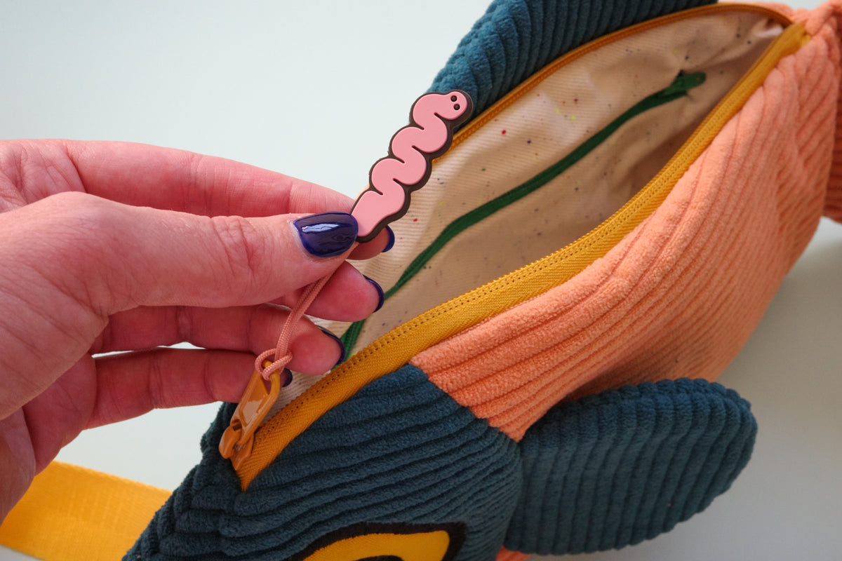 The Fish Bag - Coral / Dark Green