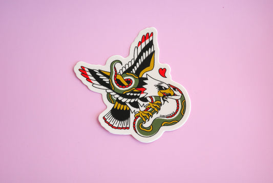 Eagle and Snake Sticker