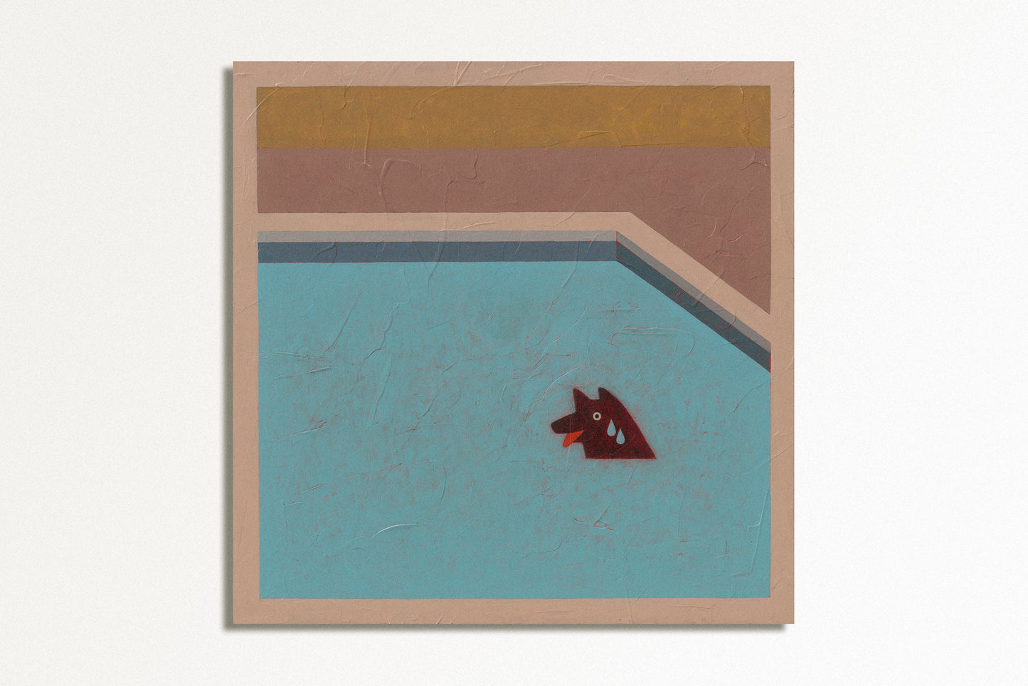 Swimming Dog Print
