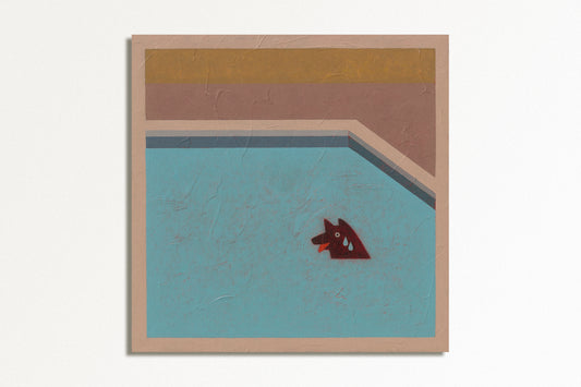 Swimming Dog Print
