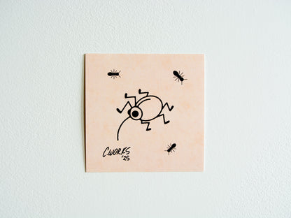 Weevil & Ants Tattoo Flash Sheet